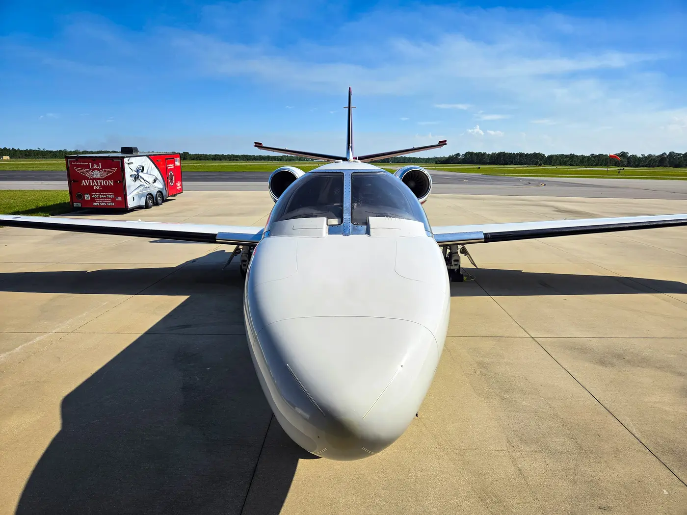 N551ZD Citation Bravo head-on